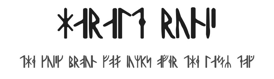 Harald Runic by Samyuli — Dingbats Font