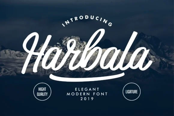 Harbala Font by Vunira โ Script Handwritten Font
