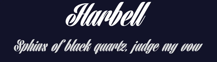 Harbell by Måns Grebäck — Script Handwritten Font — thumbnail 2