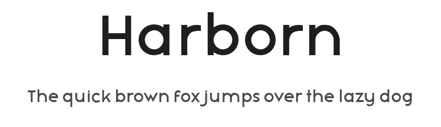 Harborn by Vladimir Nikolic — Sans Serif Font