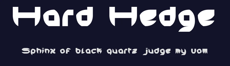 Hard Hedge by model850 — Decorative Font — thumbnail 2