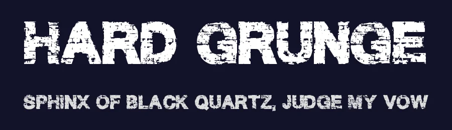 Hard Grunge by Jayde Garrow — Decorative Font — thumbnail 2