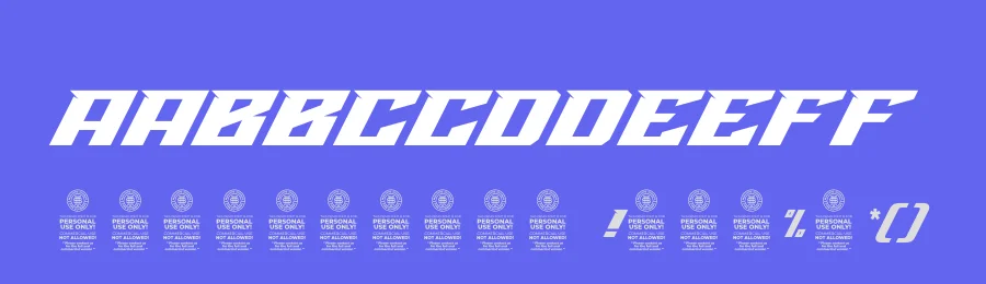 Hard Race by Multype Studio — Display Font — thumbnail 3