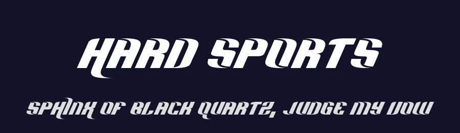 Hard Sports by Jayde Garrow — Display Font — thumbnail 2