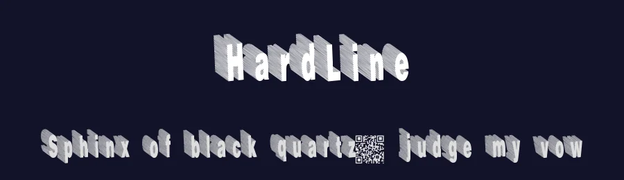 HardLine by Xerographer Fonts — Decorative Font — thumbnail 2