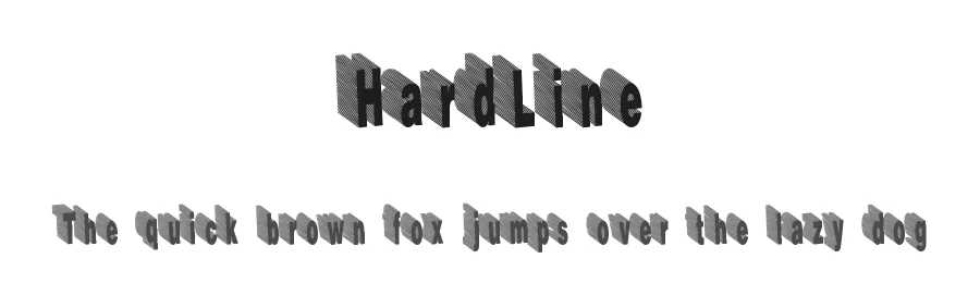 HardLine by Xerographer Fonts — Decorative Font