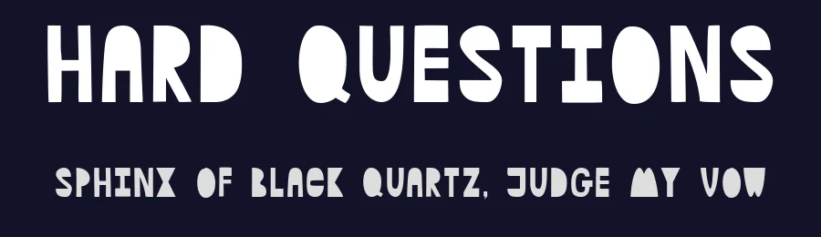 Hard Questions by JptDesign Studio — Decorative Font — thumbnail 2