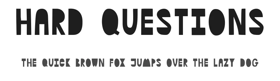 Hard Questions by JptDesign Studio — Decorative Font
