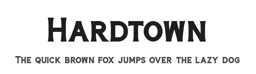Hardtown by vilogsign — Sans Serif Font