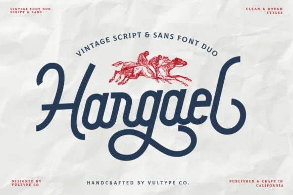 Hargael Duo Font by vultype — Script Handwritten Font