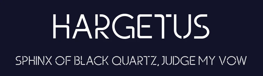 Hargetus by Bale — Decorative Font — thumbnail 2