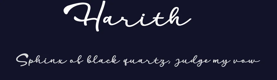 Harith by Monoco Type Foundry — Script Handwritten Font — thumbnail 2