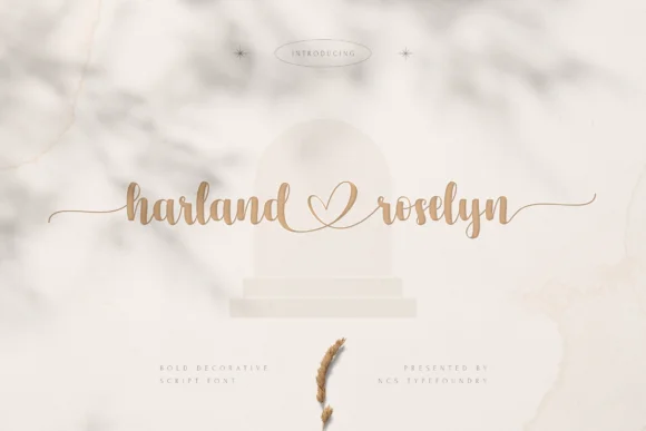 Harland Roselyn Font by namaracreativestudio — Script Handwritten Font