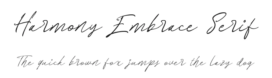 Harmony Embrace Serif