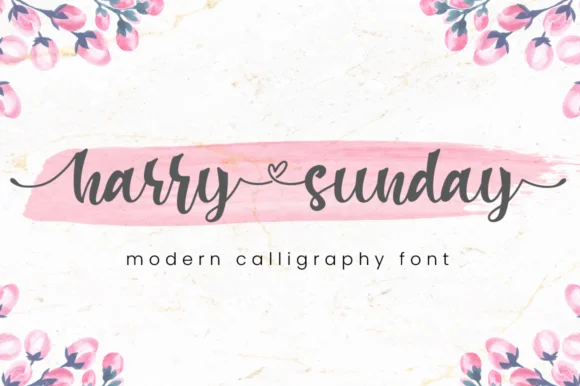 Harry Sunday Font by attypestudio — Script Handwritten Font