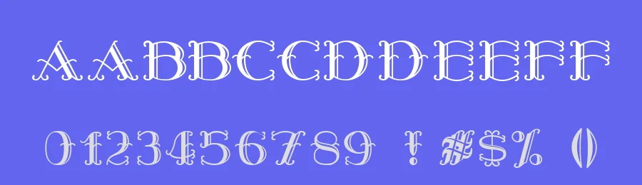 Harry Piel by Peter Wiegel — Decorative Font — thumbnail 3