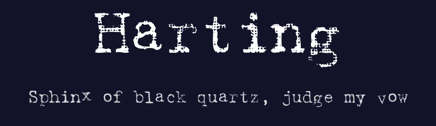 Harting by David Rakowski — Decorative Font — thumbnail 2