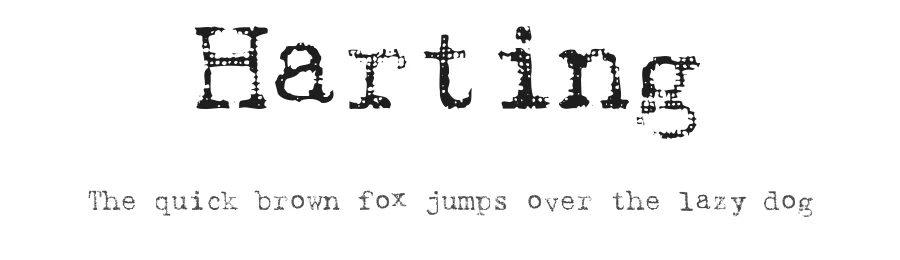 Harting by David Rakowski — Decorative Font