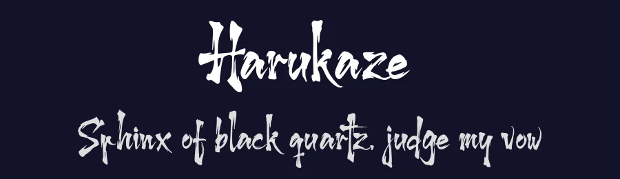 Harukaze by Nugs Studio — Decorative Font — thumbnail 2