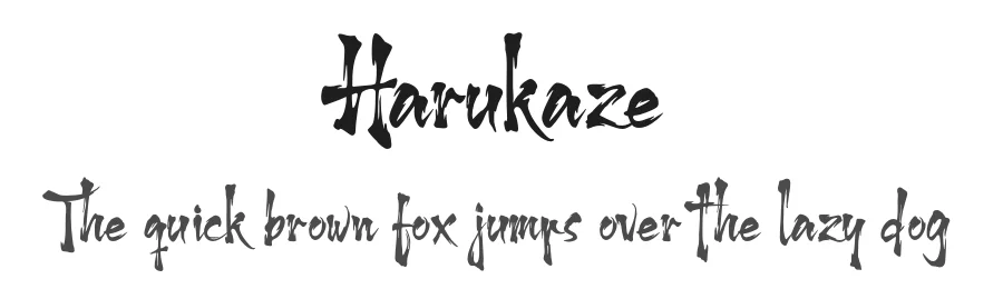 Harukaze by Nugs Studio — Decorative Font