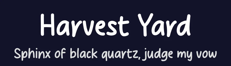 Harvest Yard by MJType — Script Handwritten Font — thumbnail 2