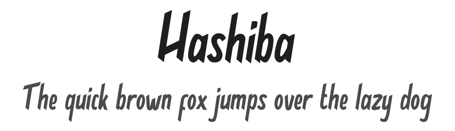 Hashiba by Ikrar Bey Khubaib — Decorative Font