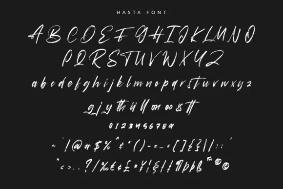 Hasta Font by Maulana Creative — Script Handwritten Font — thumbnail 8