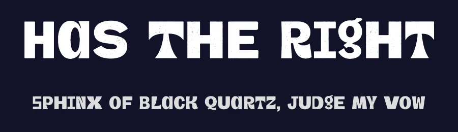 Has The Right by Dimitri Castrique — Decorative Font — thumbnail 2