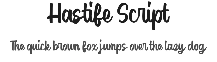 Hastife Script