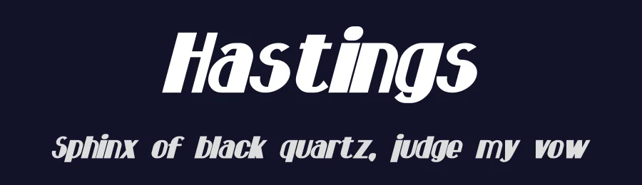 Hastings by Pixel Sagas — Decorative Font — thumbnail 2