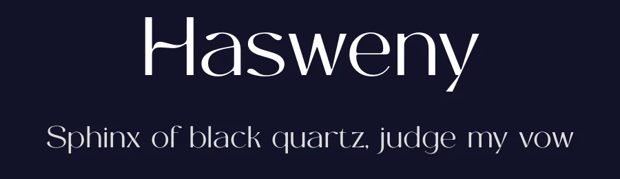 Hasweny by BrandSemut — Sans Serif Font — thumbnail 2