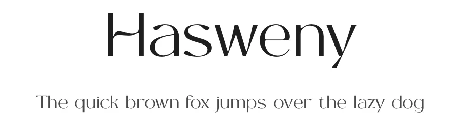Hasweny by BrandSemut — Sans Serif Font