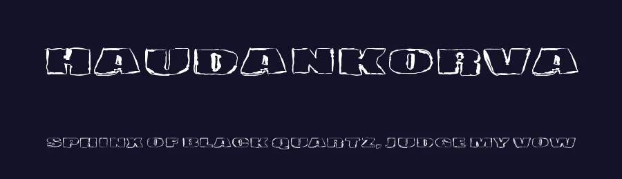 Haudankorva by Juha Korhonen — Decorative Font — thumbnail 2