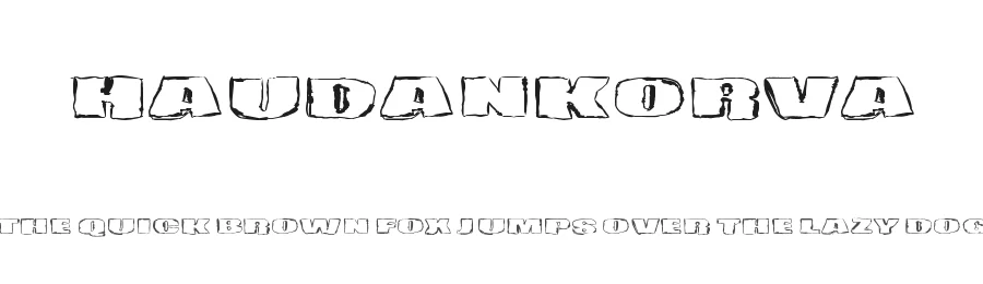 Haudankorva by Juha Korhonen — Decorative Font