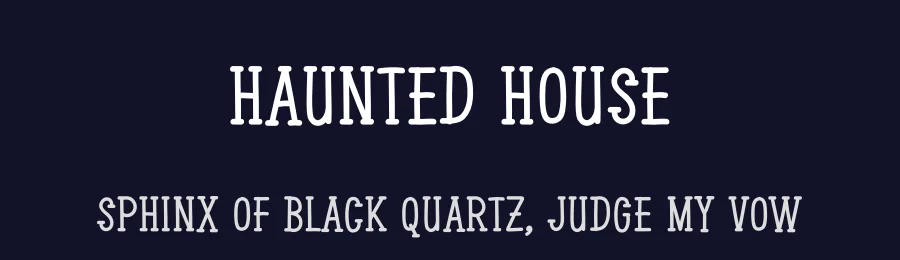 Haunted House by Belina Studio — Decorative Font — thumbnail 2