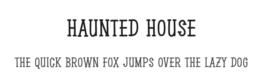 Haunted House by Belina Studio — Decorative Font
