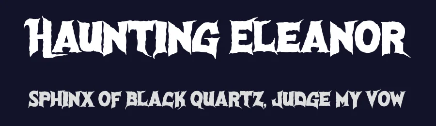 Haunting Eleanor by Sinister Fonts — Decorative Font — thumbnail 2