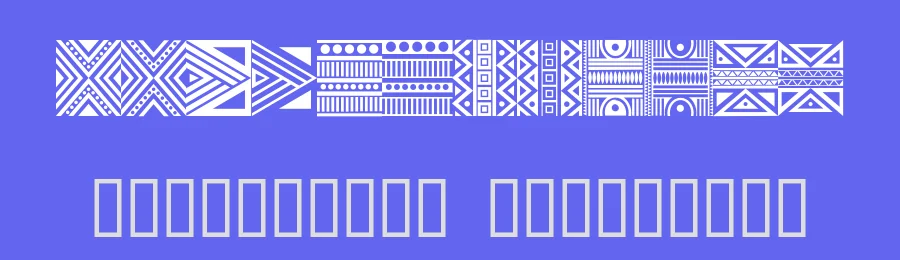 Haus Ethnik Dingbats by Baynham Goredema — Dingbats Font — thumbnail 3