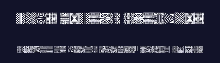 Haus Ethnik Dingbats by Baynham Goredema — Dingbats Font — thumbnail 2