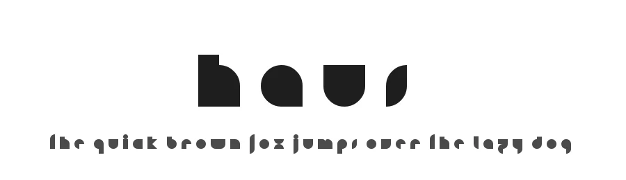 Haus by FontBlast Design — Display Font