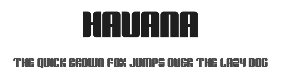 Havana by Vladimir Nikolic — Decorative Font