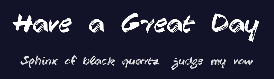 Have a Great Day by Roland Huse Design — Script Handwritten Font — thumbnail 2
