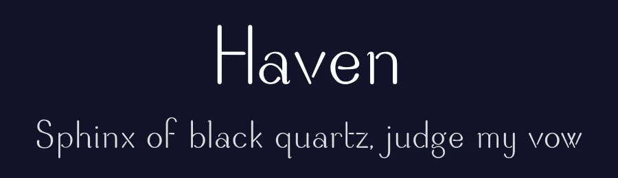 Haven by Kailey Scott — Decorative Font — thumbnail 2