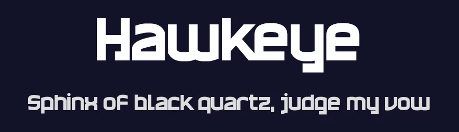 Hawkeye by Chequered Ink — Decorative Font — thumbnail 2