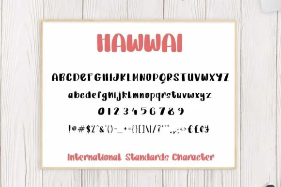 Hawwai Font by shiddiq.art — Script Handwritten Font — thumbnail 4
