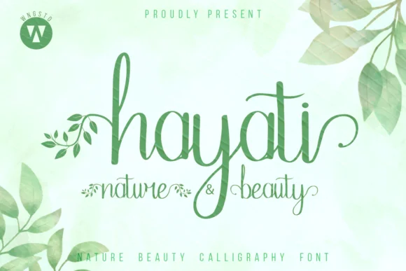Hayati Font by WNGSTD β Script Handwritten Font