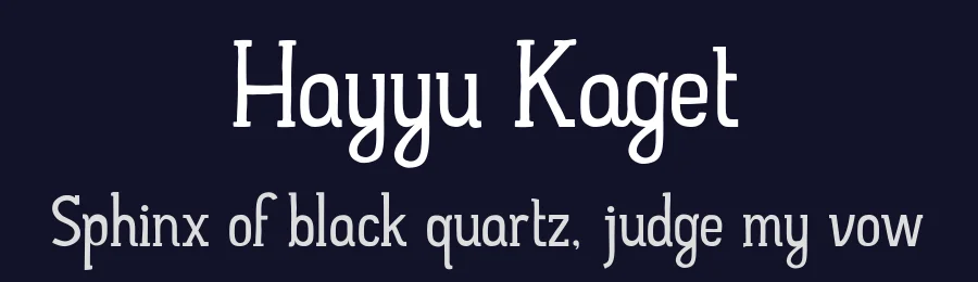 Hayyu Kaget by Adien Gunarta — Decorative Font — thumbnail 2