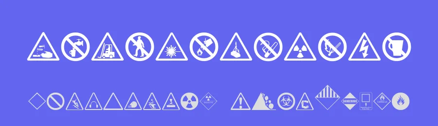 Hazard — Dingbats Font — thumbnail 3