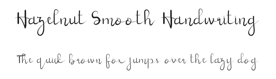 Hazelnut Smooth Handwriting