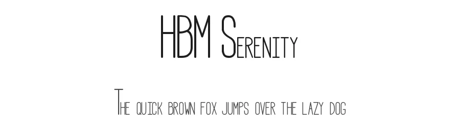 HBM Serenity by Here Be Monsters β Sans Serif Font